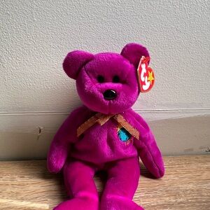 Ty Magenta 2000 Bear Plush Toy